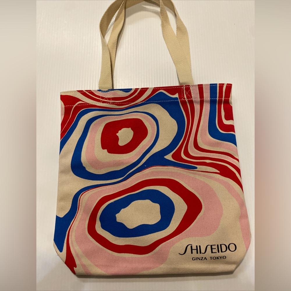 Shiseido Ginza Tokyo Suminagashi “Floating Ink” Cotton Tote Bag NWOT - 23 avail.